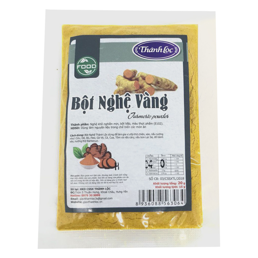 Bột Nghệ Vàng Thành Lộc G500g