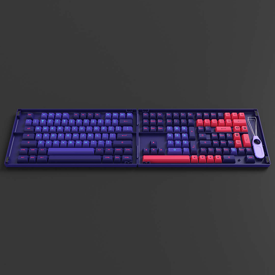 Nút Bàn Phím Cơ AKKO Keycap Set Neon (ASA Profile) - Hàng Chính Hãng