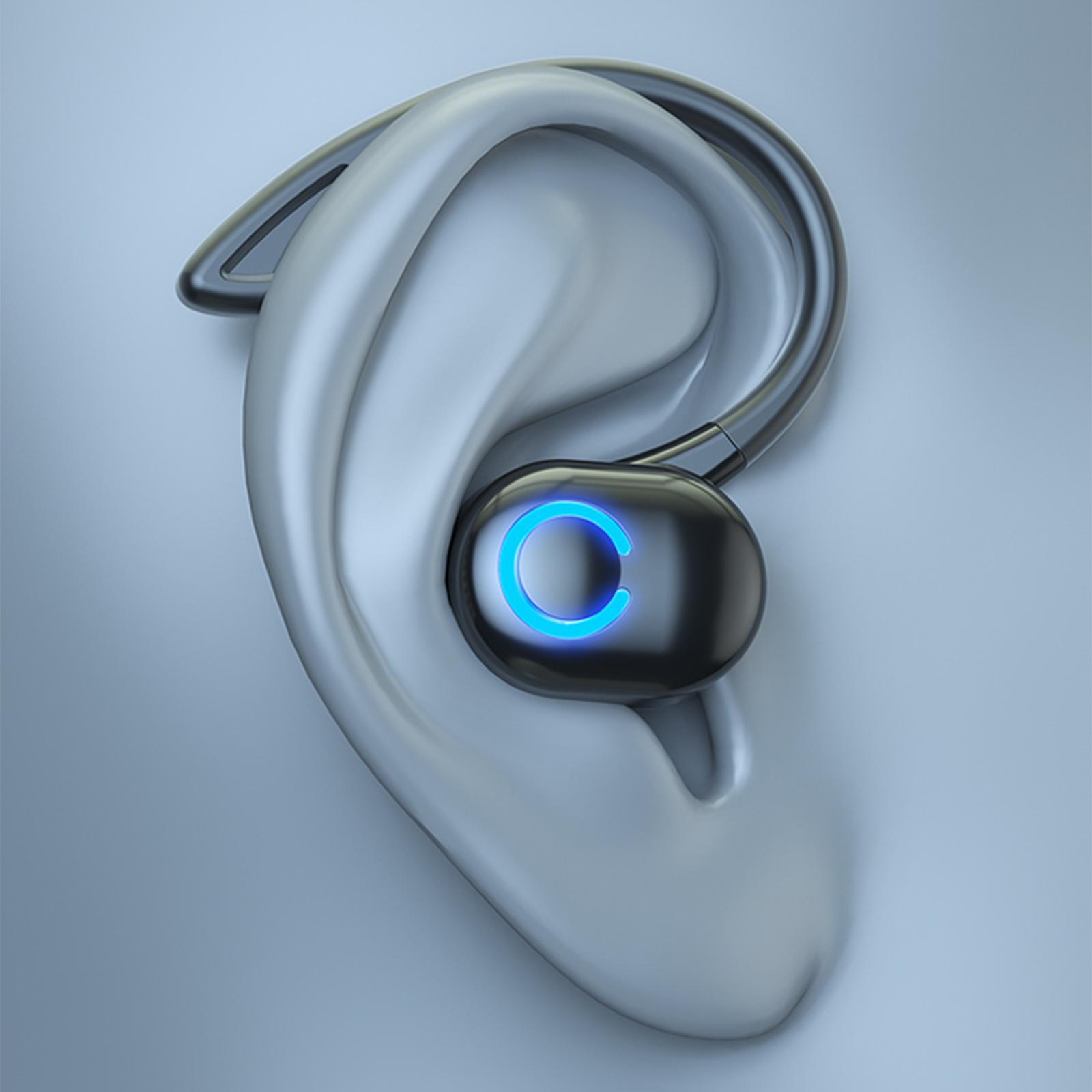 Single Wireless  Headset Sweatproof Stereo  PC Black-