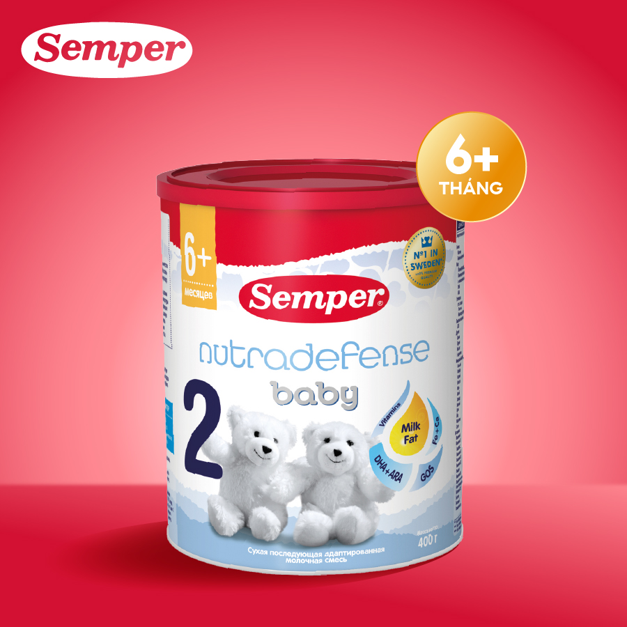 Sữa bột công thức Semper Nutradefense Baby 2 400g