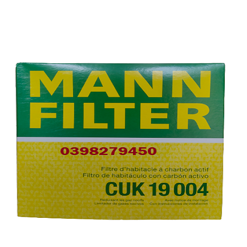 LỌC GIÓ ĐIỀU HÒA MANN FILTER CHO BMW CUK 19 004 (MÃ: 64 31 9 237 157; 64 31 9 312 318; 64 31 2 284 828)