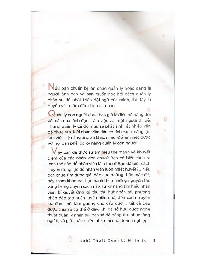 Nghệ Thuật Quản Lý Nhân Sự