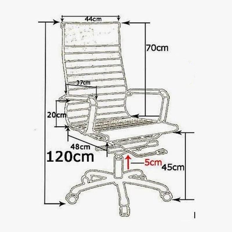 Ghế Da Lưng Cao Chân Nhôm Đúc Cao Cấp IBIE IB03GA - Đen