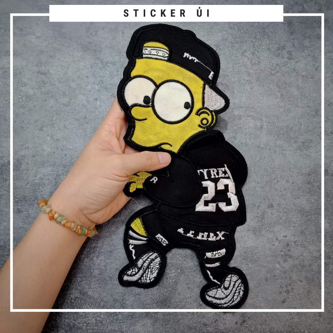 Phụ kiện trang trí áo thun tay lỡ unisex: Logo Sticker Patch Ủi Quần Áo, BALO, quần jogger chuẩn local brand streetstyle