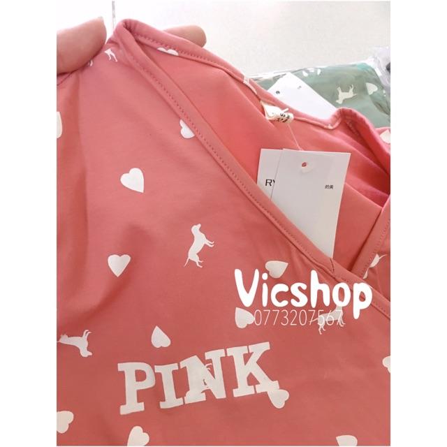 (Có size đại) Bộ Pink bầu và sau sinh chất đẹp