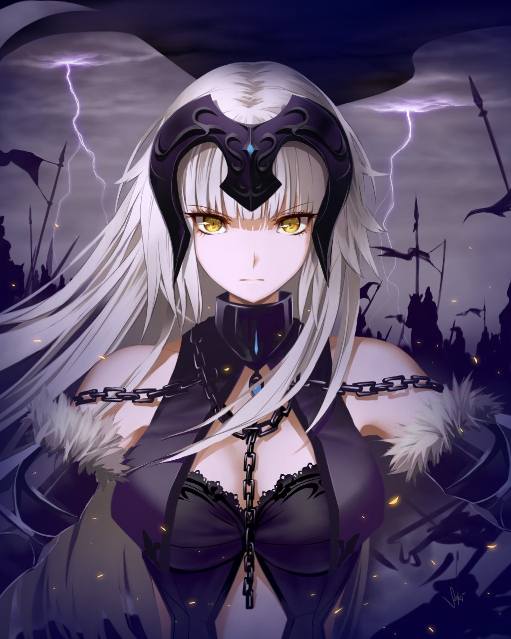 Tranh Poster SET 3 tấm Fate/Stay Night ANIME MANGA 21cmx30cm ảnh khác nhau
