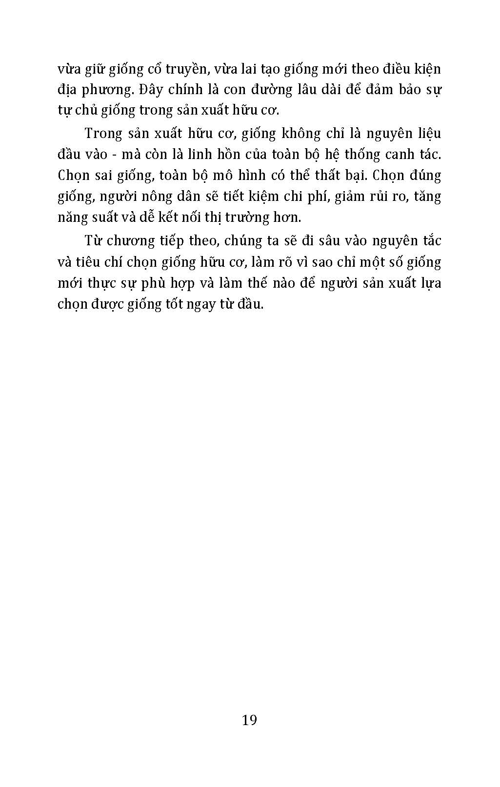 Nông Nghiệp Hữu Cơ - Chọn Giống Hữu Cơ