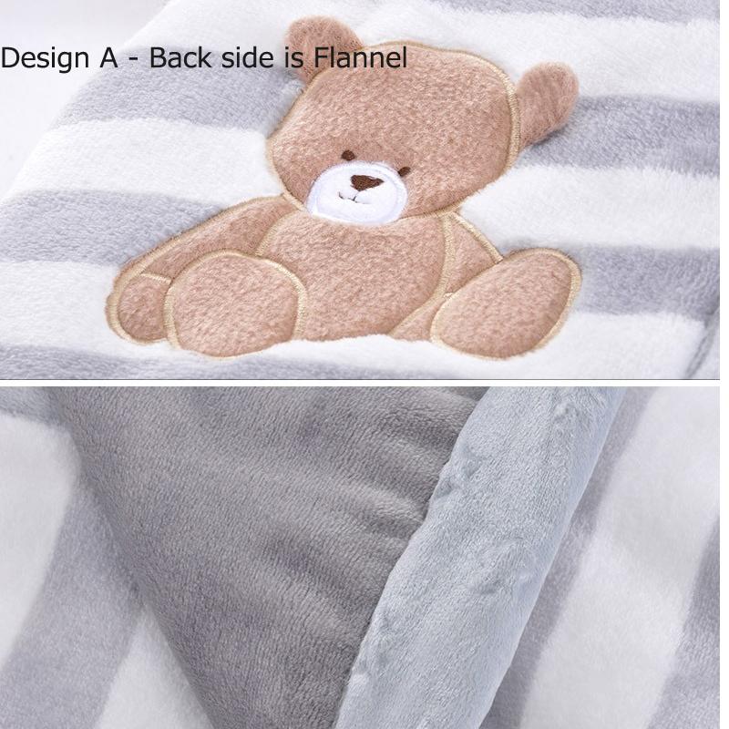 Hoạt Hình Cho Bé Chăn Làm Dày 2 Lớp Dép Nỉ Ấm Áp Đầm Bao Da Mềm Mại Có Quấn Sơ Sinh Trẻ Em Chăn Ga Gối Bebe Chăn