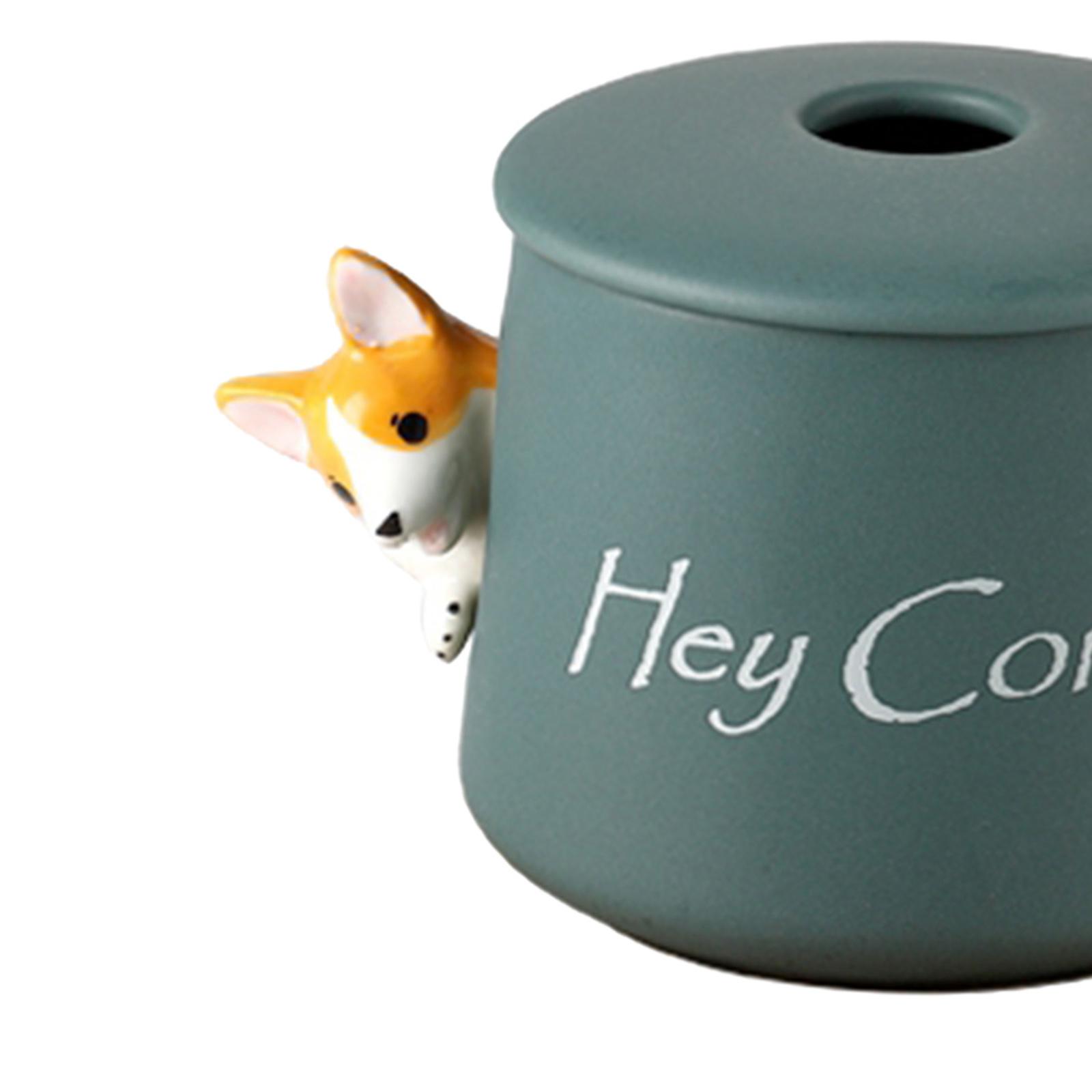 3D Corgi Ceramic Mug Novelty Juice Drink Cup for Girl Friends