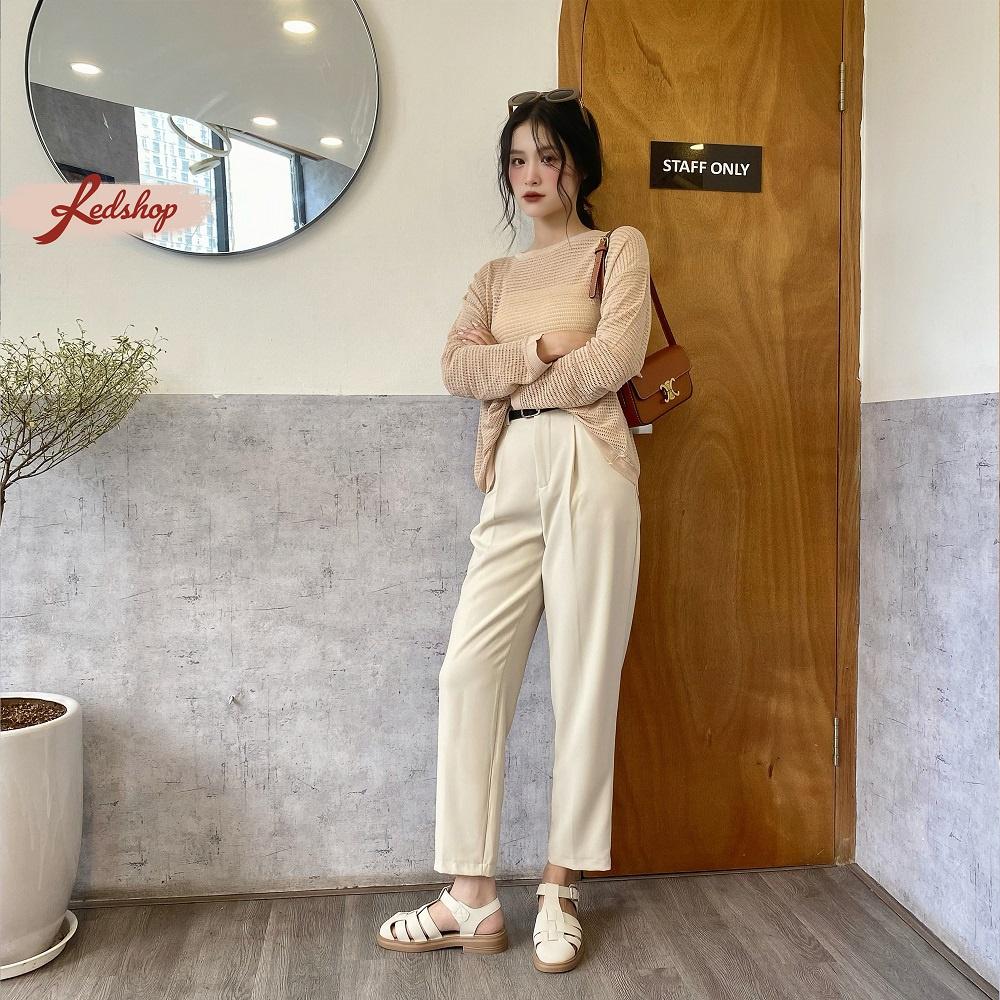 Áo lưới nữ cổ tròn phong cách Hàn Quốc Red Shop 29917