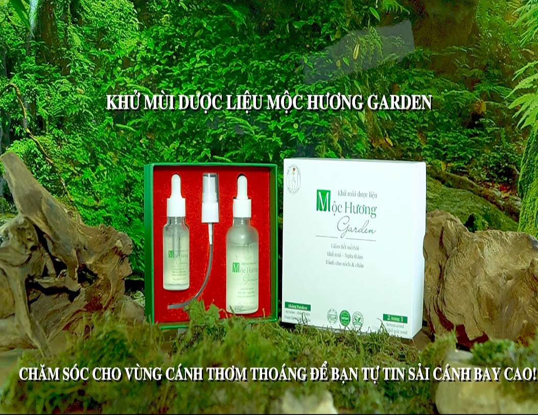 Khử mùi dược liệu Mộc Hương Garden Thanh Mộc Hương giảm tiết mồ hôi cho nách và chân 50ml