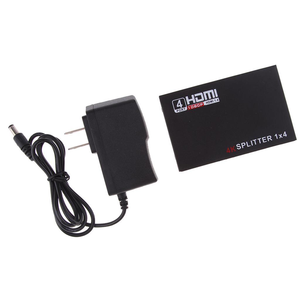 HDMI Splitter 1 X 4/1 In 4 Out Amplifier Switcher Box Support 4KX2K 3D