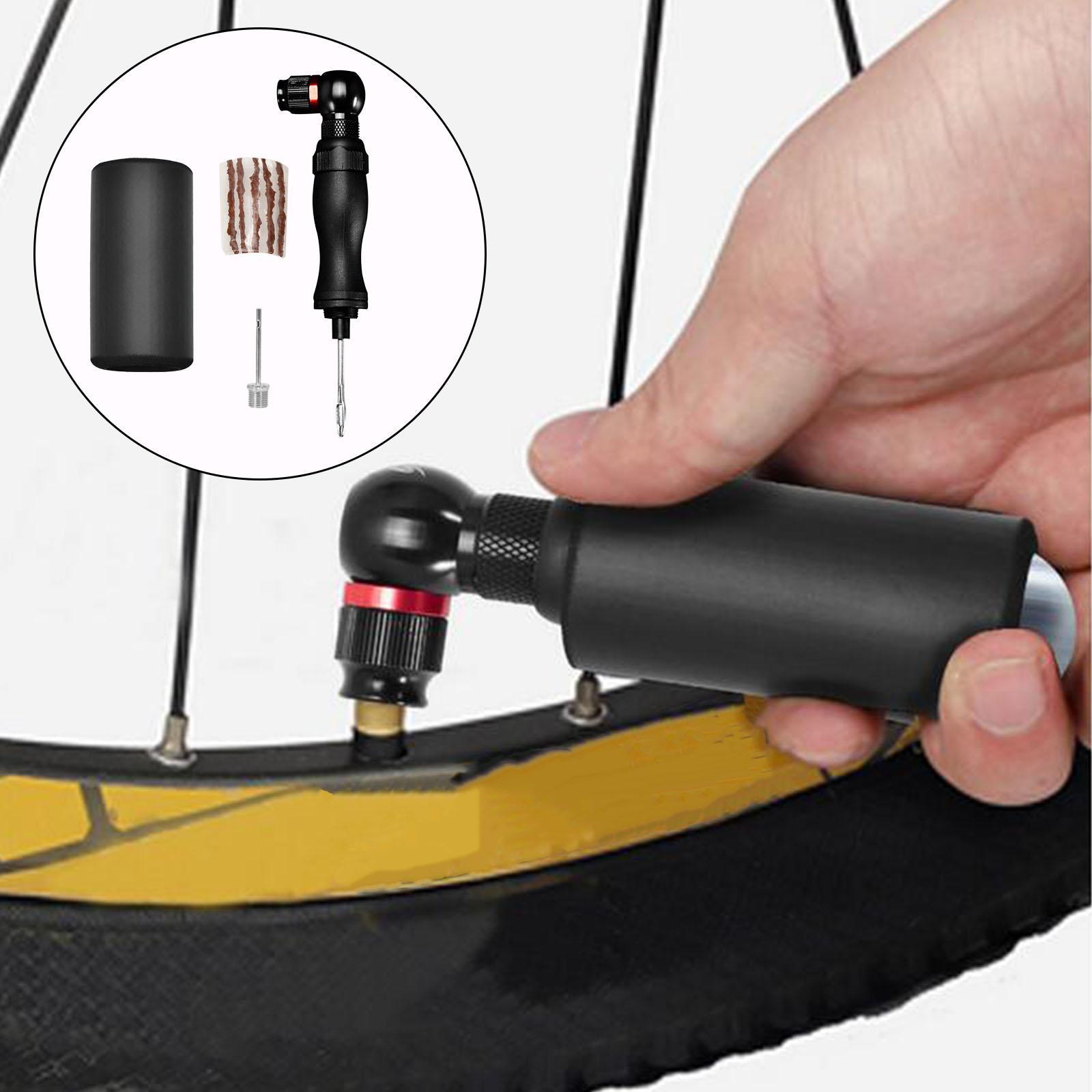 Bike Tubeless Tire Repair  Hand Pump Air Inflator for  Road Bike