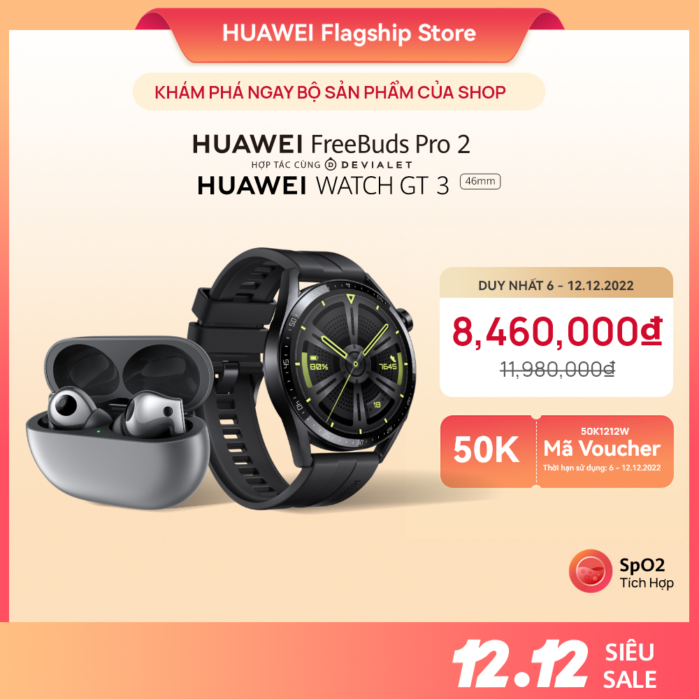 Bộ Sản Phẩm - Tai nghe Bluetooth HUAWEI FreeBuds Pro 2 | Hàng Chính Hãng