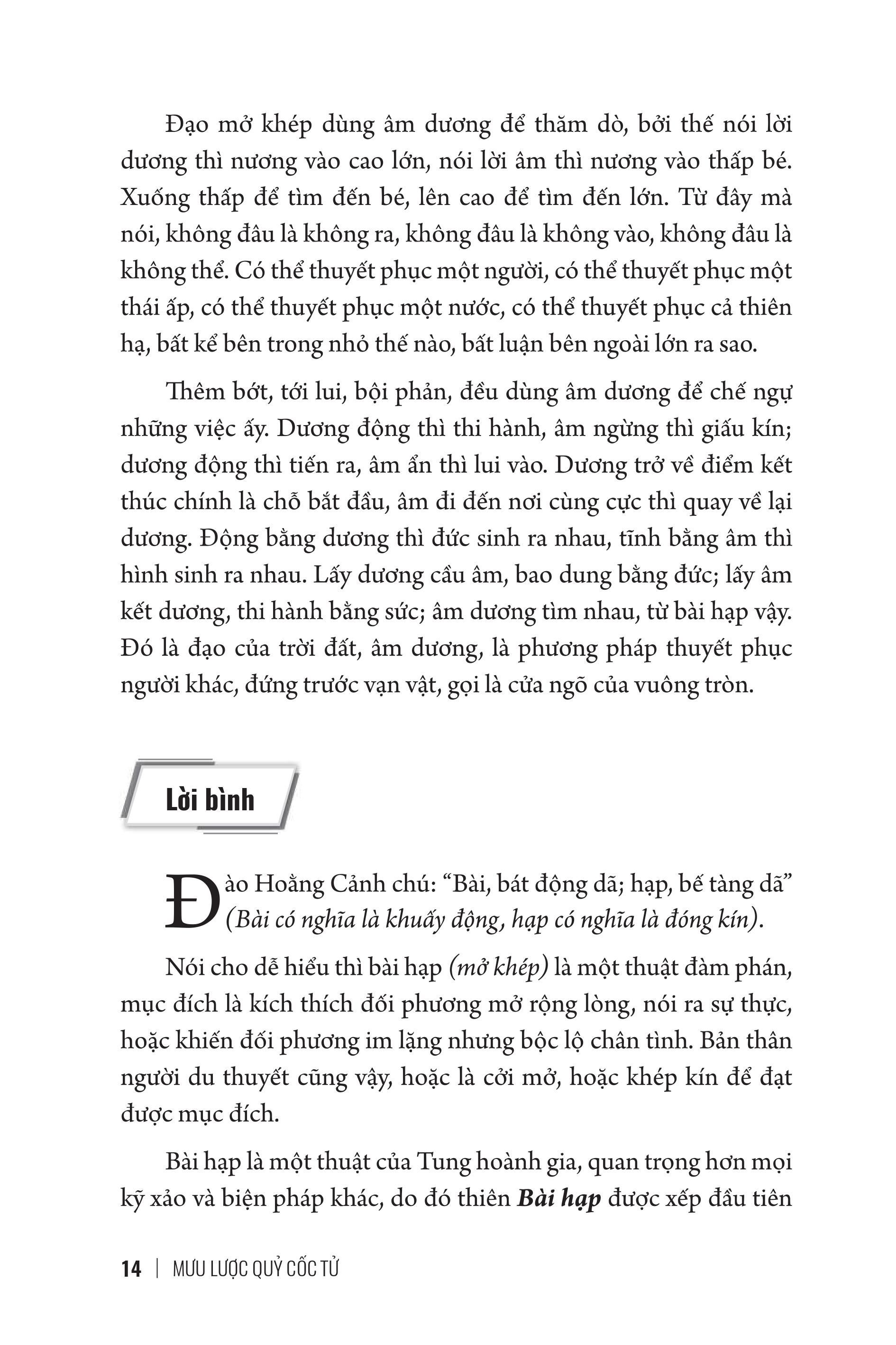 Mưu Lược Trung Hoa - Phần 1. MƯU LƯỢC QUỶ CỐC TỬ (Bìa cứng)
