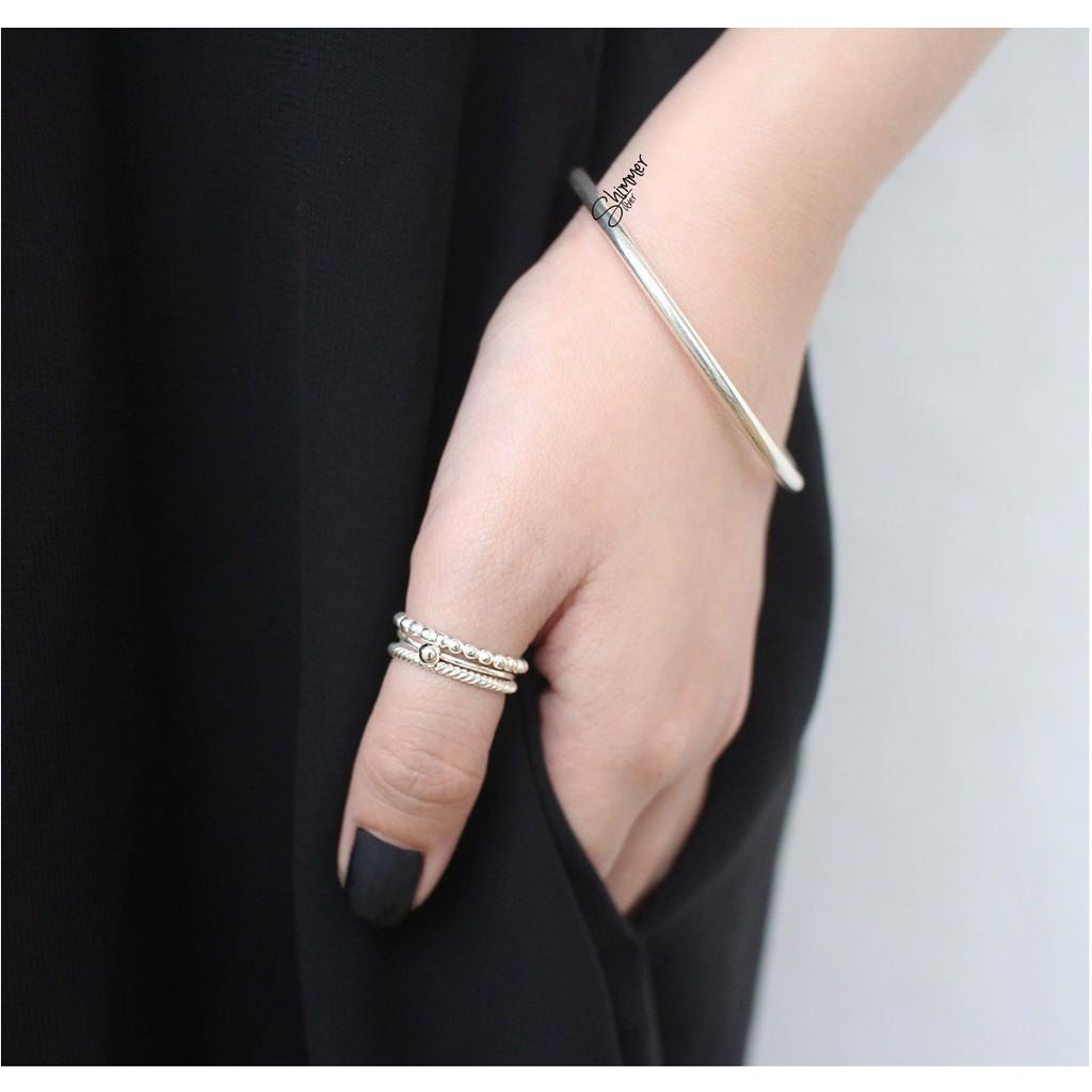 Vòng bạc 925 Basic nữ - Shimmer Silver