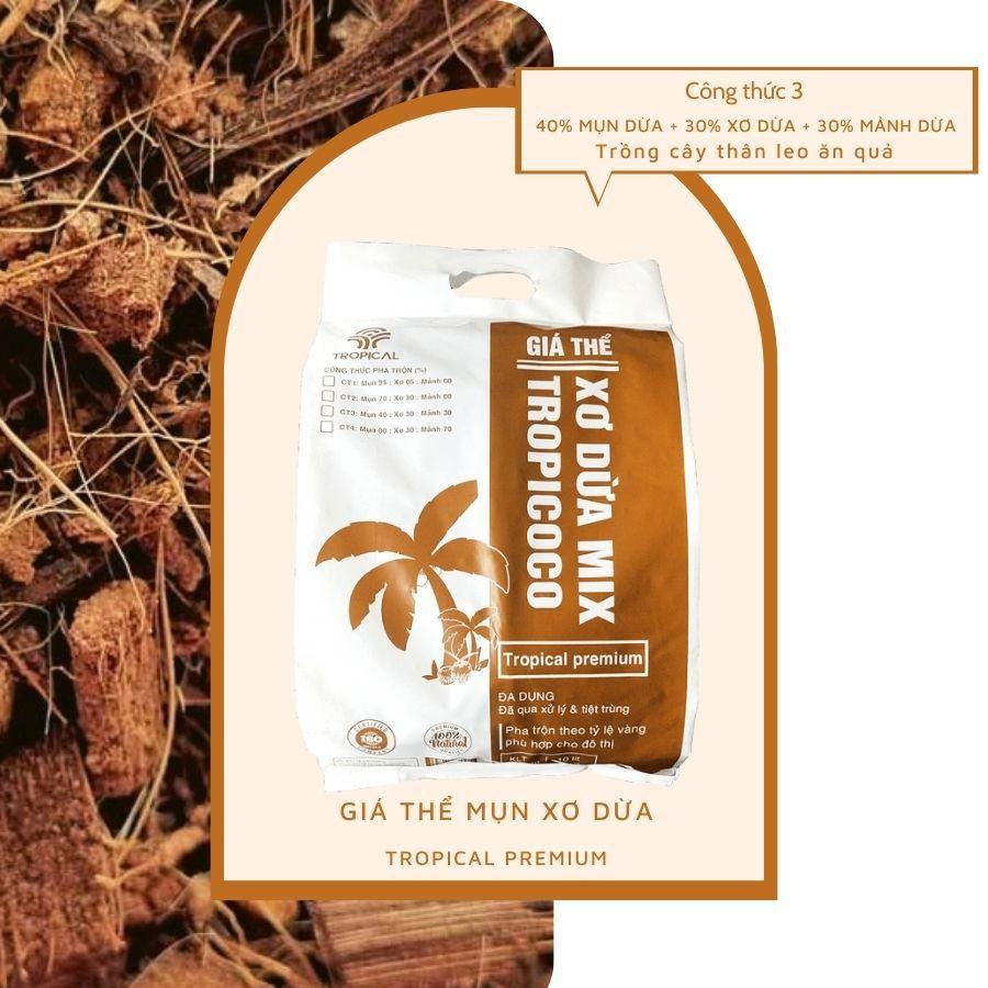 Giá thể Mụn dừa – Xơ dừa – Mảnh dừa trồng cây Tropicoco - túi 10 Lít