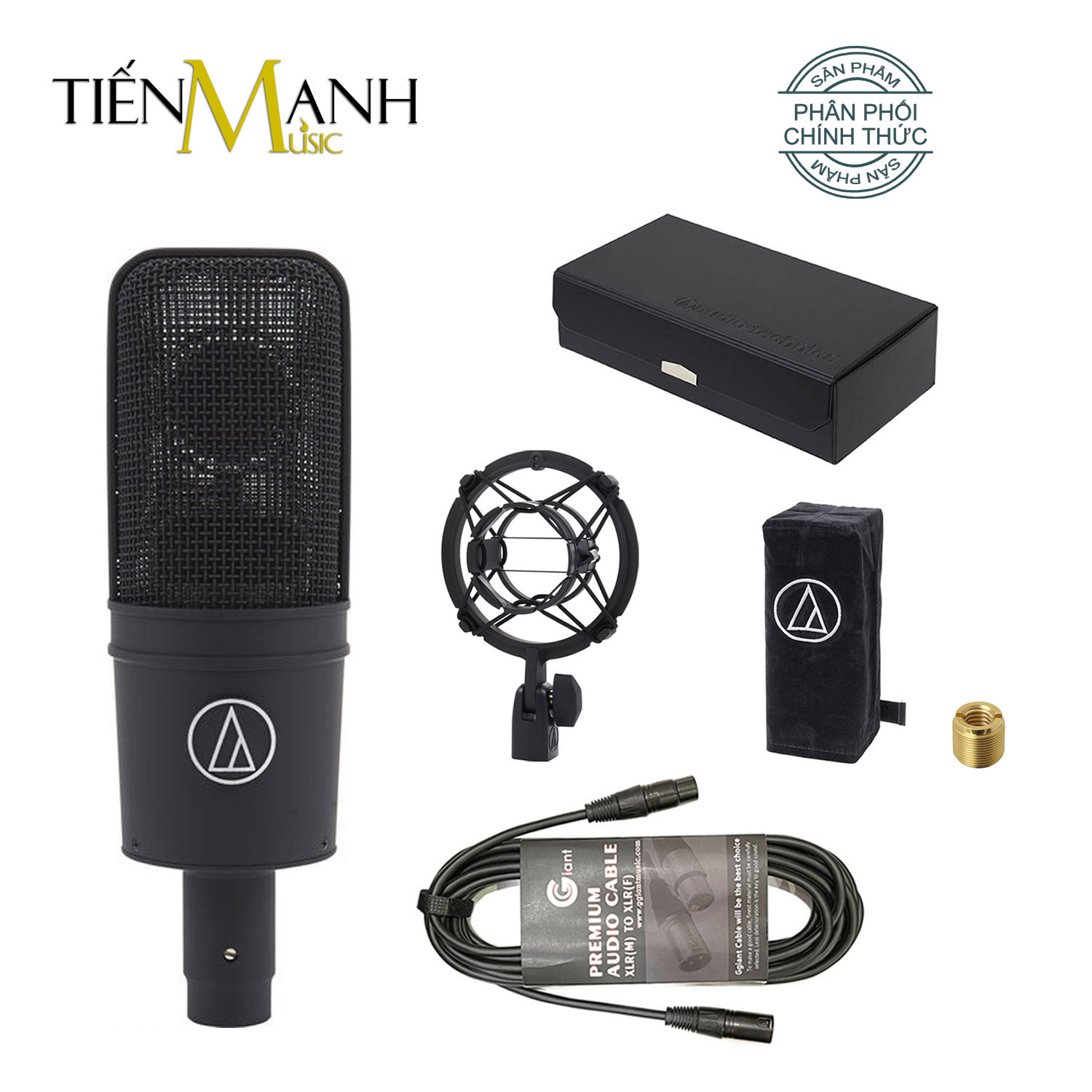 [Tặng Cable] Audio Technica AT4040 Mic Condenser Thu Âm Phòng Studio, Micro Biểu Diễn Chuyên Nghiệp Microphone Cardioid AT-4040 Hàng Chính Hãng