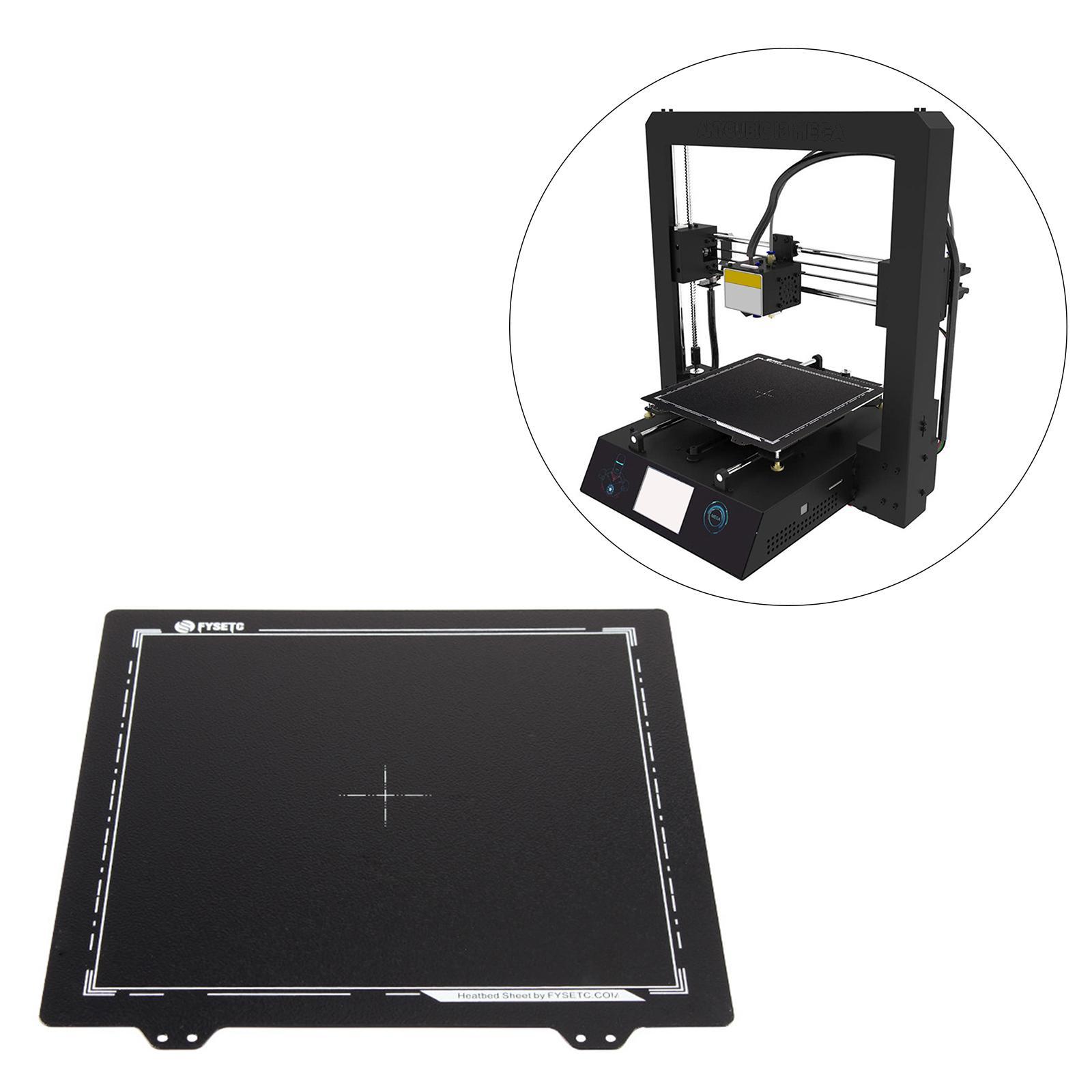 3D Printer Build Surface PEI Spring Steel Sheet Build Plate PEI Bed Plate Heat Resistance Removable Flexible Parts for Anet A8