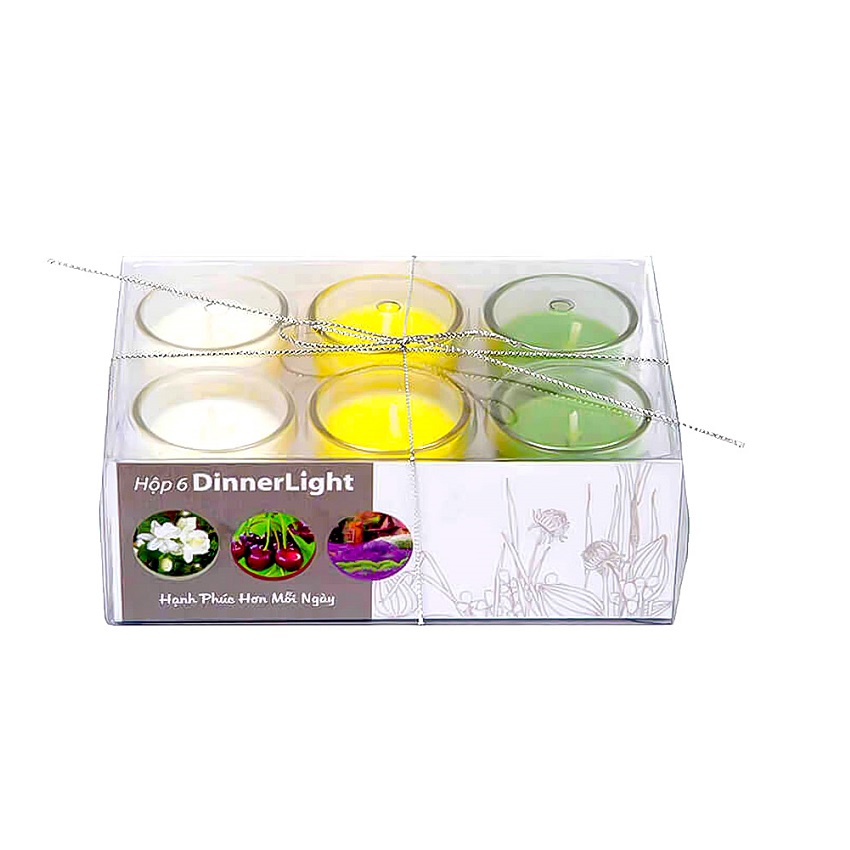 Hộp 6 ly nến thơm dinerlight Miss Candle FTRAMART NQM2011