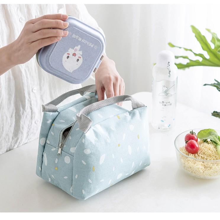 Túi Đựng Hộp Cơm Cao Cấp, Túi Xách Có Lớp Thiếc Giữ Nhiệt,Túi Đựng Đồ Đa Năng
