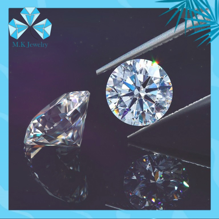 KIM CƯƠNG NHÂN TẠO - MOISSANITE NƯỚC D – ĐỘ TINH KHIẾT FL . FULL KIỂM ĐỊNH GRA