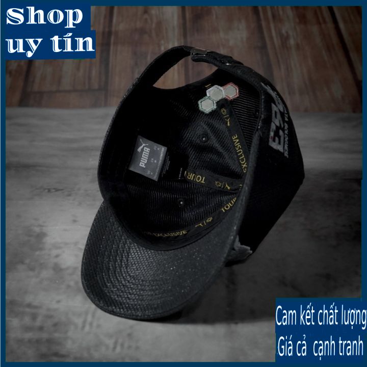 [ Miễn ship / giảm giá ] MŨ NÓN LƯỠI TRAI NAM NỮ LAM.BOR.GHI.NI BÒ TÓT CAO CẤP - màu đen
