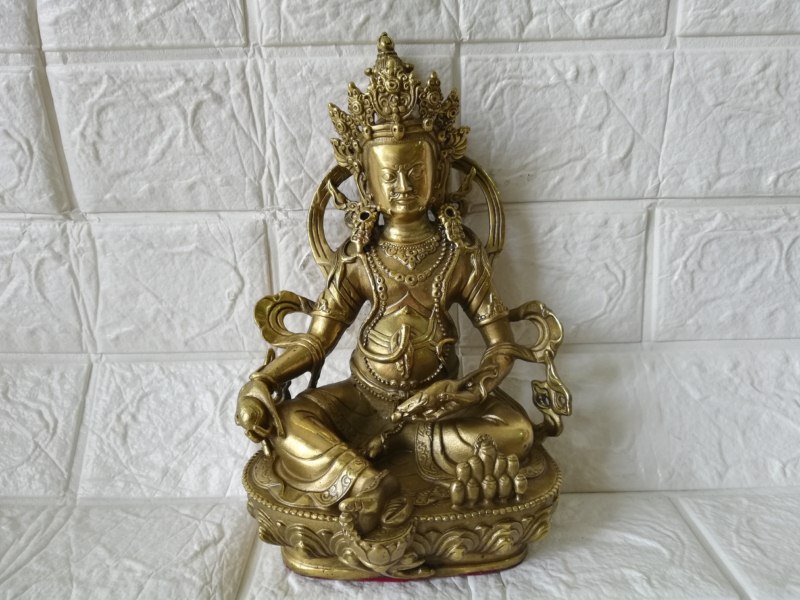 Tượng Hoàng Thần Tài bằng đồng cao 22cm