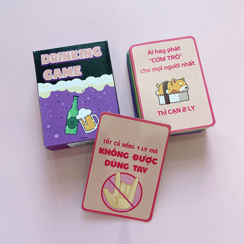 Bộ Bài Drinking Game 2022 Cho Bữa Tiệc Ăn Nhậu Uống Rượu Bia Bùng Cháy Cuộc Vui & Thăng Hoa Cảm Xúc DRKTIM