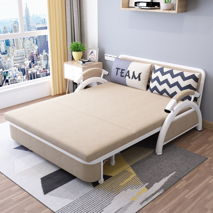 Giường Ngủ Nệm Bọt Biển Tự Nhiên 1m90 x 1m30 Kiêm Ghế Sofa - Giường Sofa Gấp Gọn Kiêm Ghế Giường Đa Năng Kiêm Ghế Sofa Cao Cấp