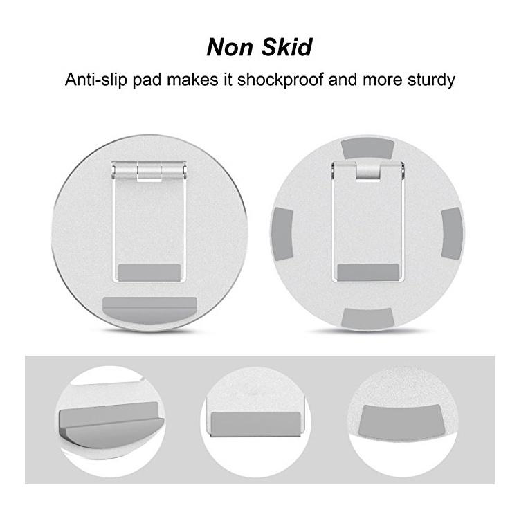 Giá đỡ điện thoại ipad, đế tròn để bàn, gấp gọn