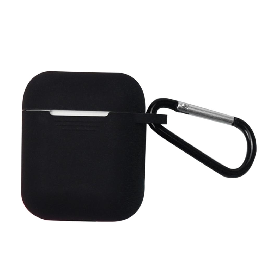 Ốp Silicon Chống Bụi Cho Vỏ Sạc AirPods W / Carabiner