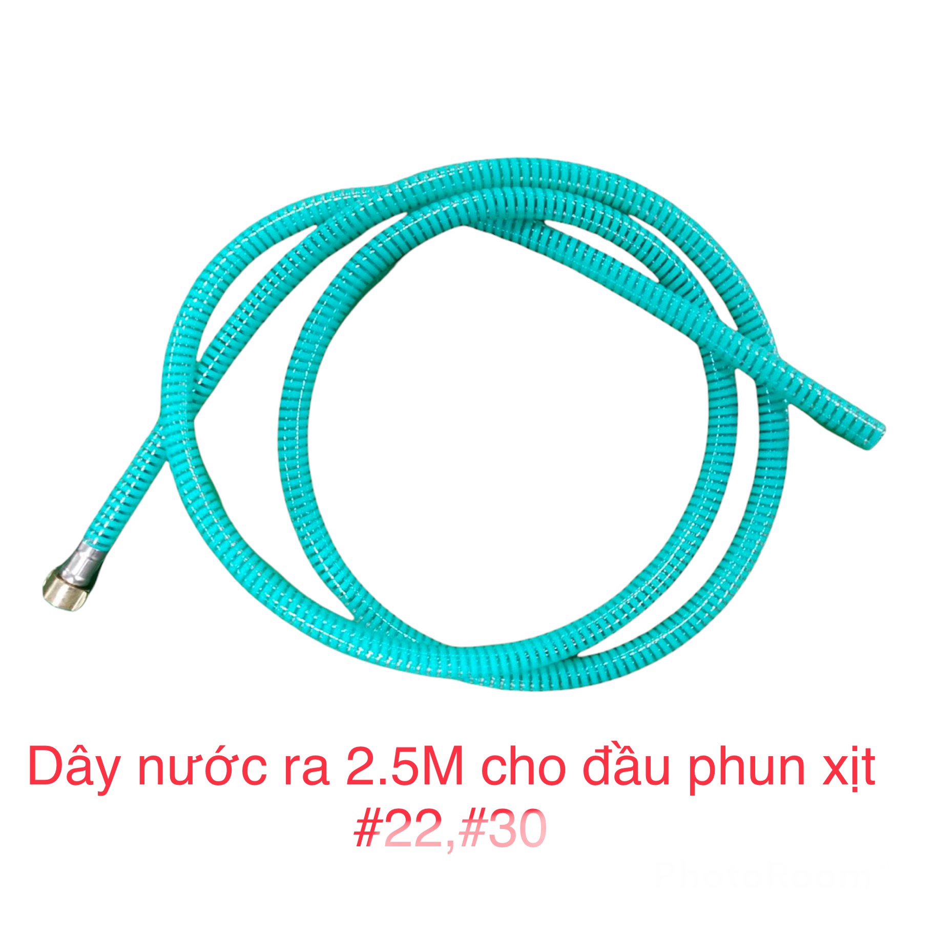 Dây xả hồi nước dùng cho đầu phun xịt áp lực 1HP, 2HP dài 2.5m,ĐK ngoài17mm,ĐK trong 14mm,xoáy ren trong 20mm,M2.5x17