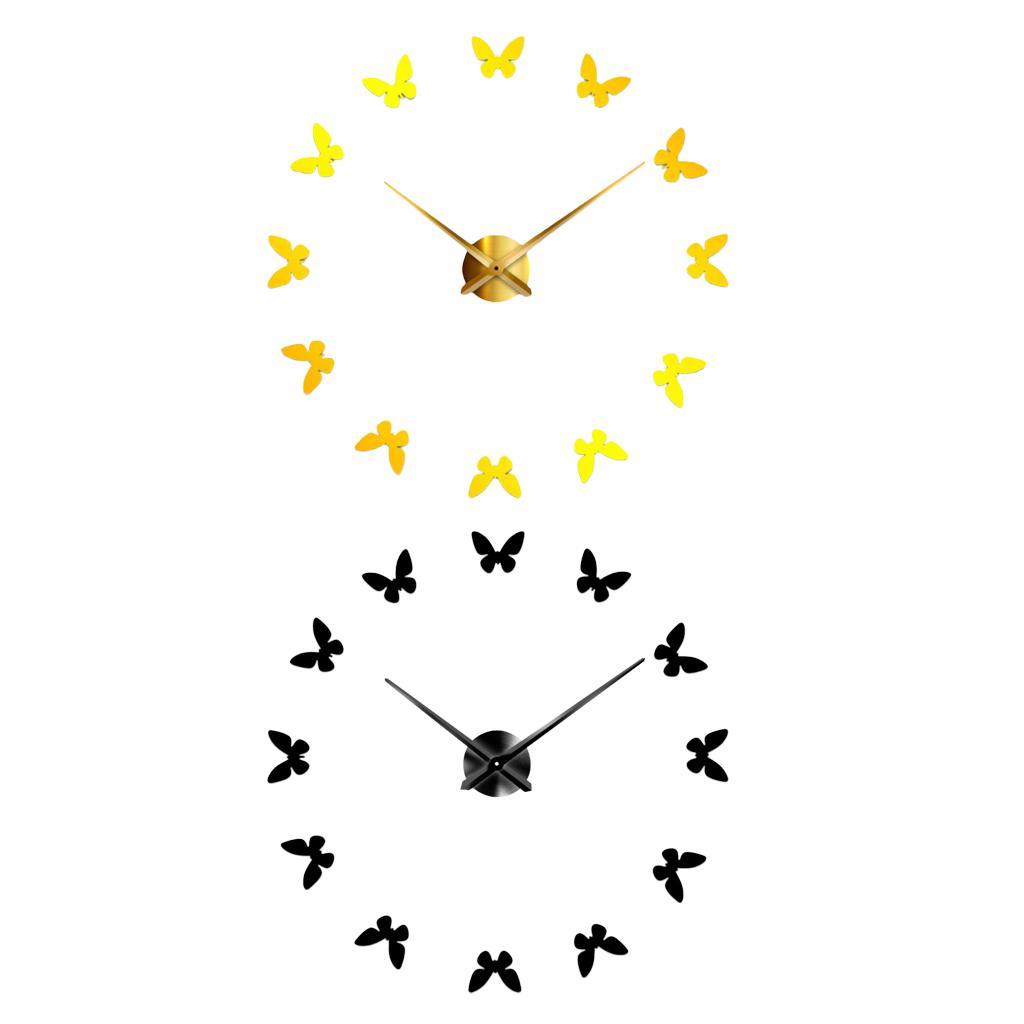 Large Number Acrylic Mirror Wall Clock DIY Sticker Clock  1