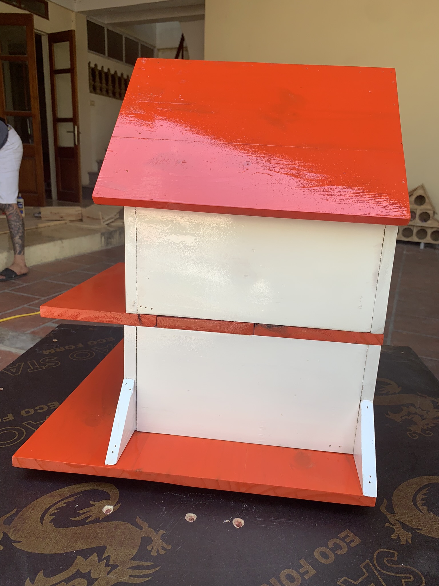 Chuồng nuôi chim bồ câu bằng gỗ 5 lỗ có thể nuôi 2 đôi chim