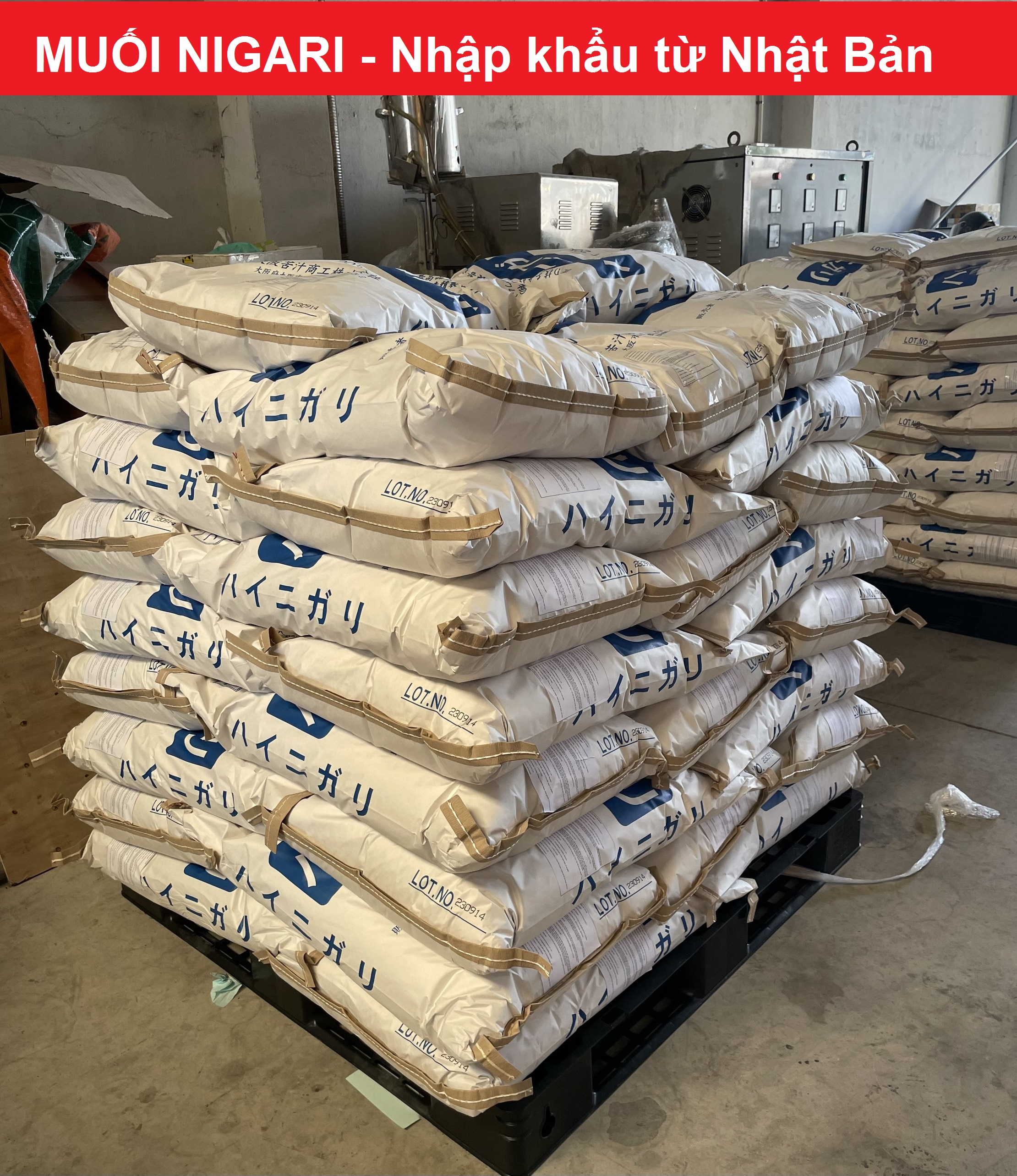 Muối NIGARI Nhật Bản bao 20kg làm đậu hũ nhanh đông ngon béo