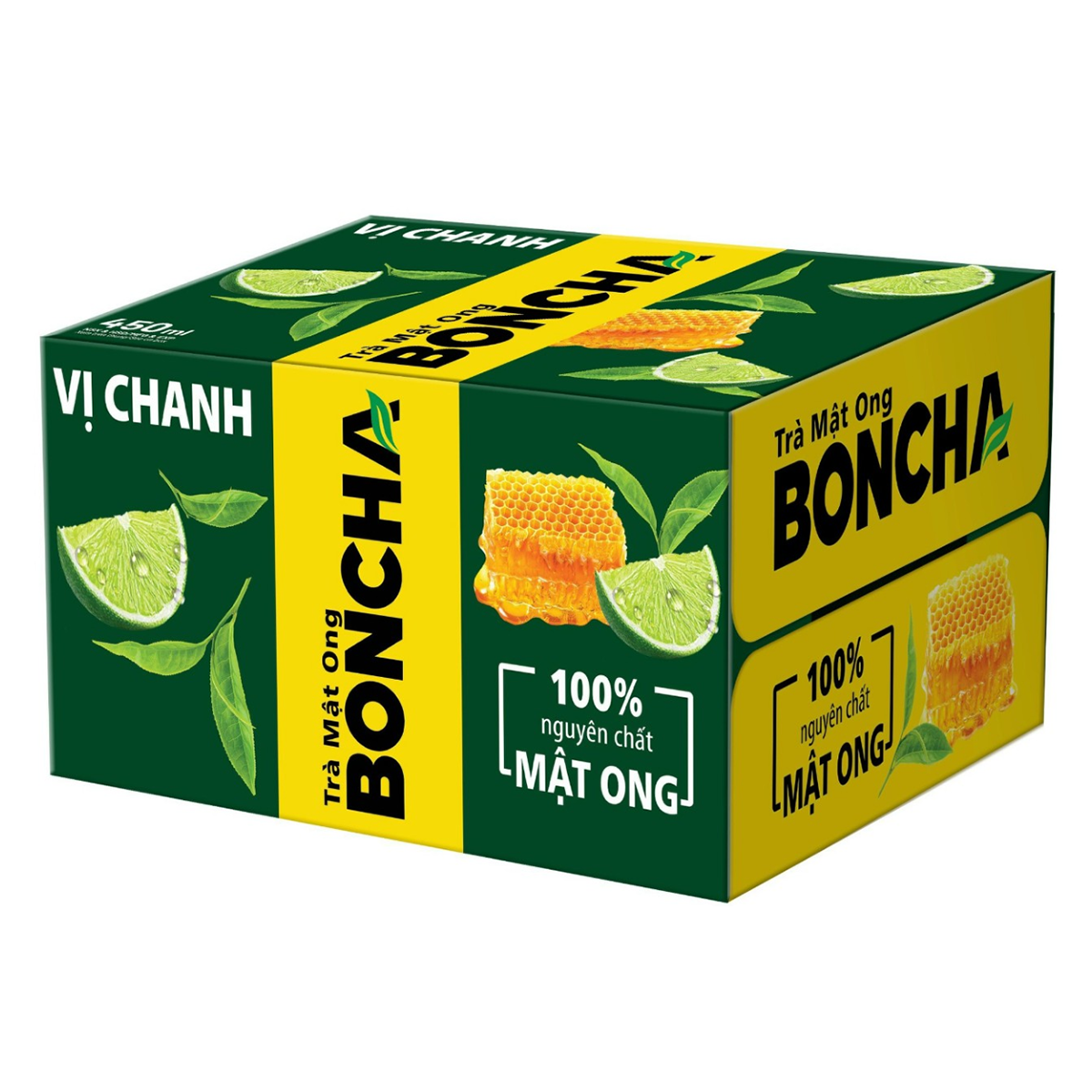 Thùng 24 Chai Trà Mật Ong vị Chanh BONCHA 450ml