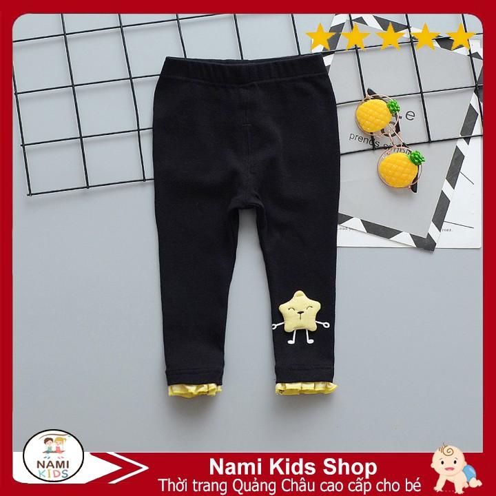 Quần legging ngôi sao chất thun cotton mỏng mát cho bé