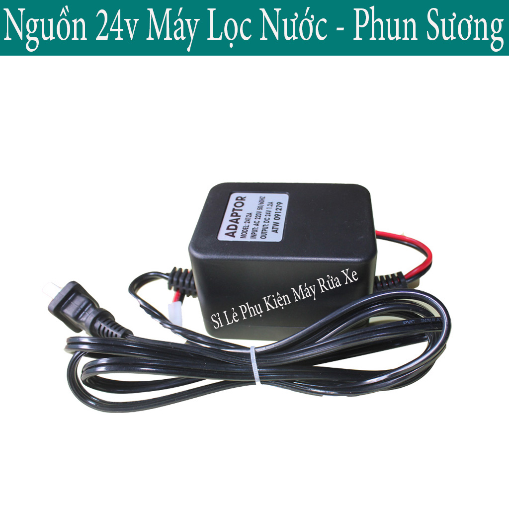 Bơm tăng áp cho máy lọc nước kèm nguồn adapter 24V ( Loại Tốt )