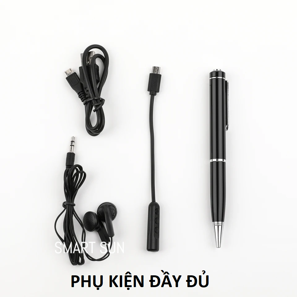 Bút ghi âm mini chuyên nghiệp, pin liên tục 10-15h, chất lượng HD