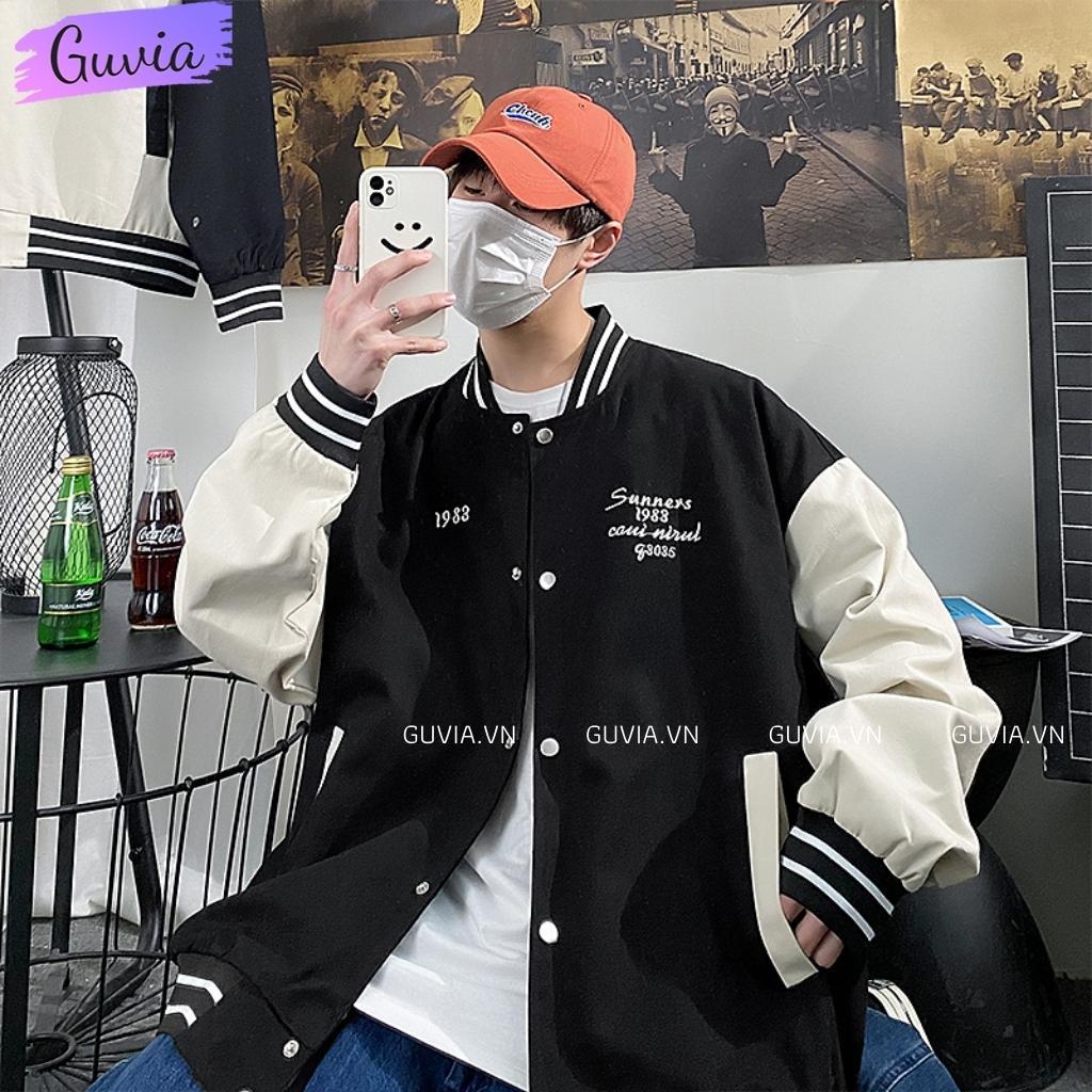 Áo Khoác Bomber 1983 Chất Dù 2 Lớp Nam Nữ Form Rộng Unisex, Áo Gió Chống Nắng Ulzzang