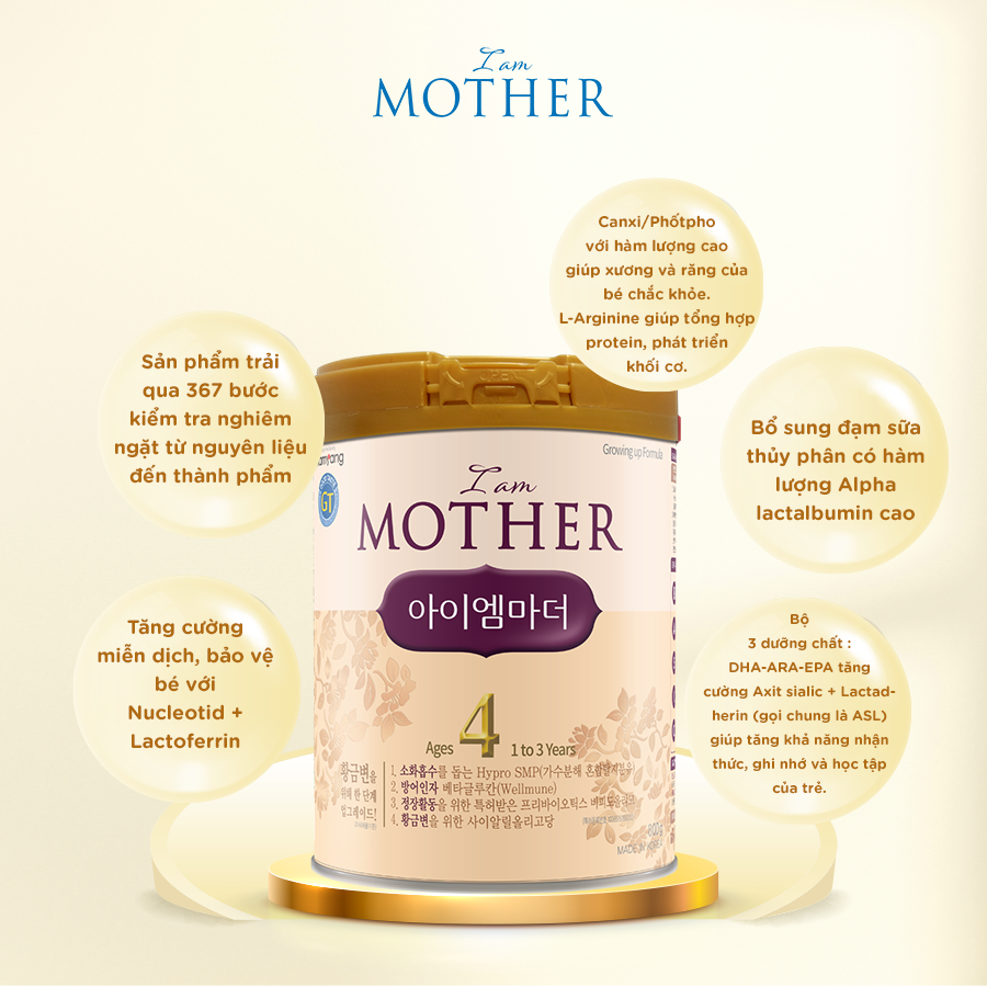 (Date T6/24) Sữa Bột Namyang I Am Mother 4 800g