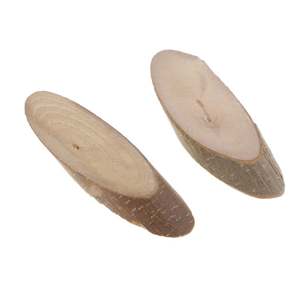 2x 30x Oval Wood Log Slices for DIY Art Craft Wedding Centerpieces Decorations