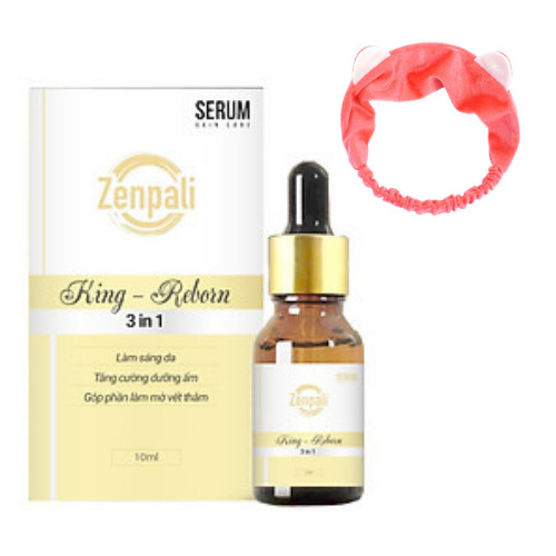 Serum Làm Mờ Thâm Dưỡng Ẩm, Dưỡng Sáng  Da King Reborn Zenpali (10ml) , Tặng Kèm Băng Đô Thời Trang