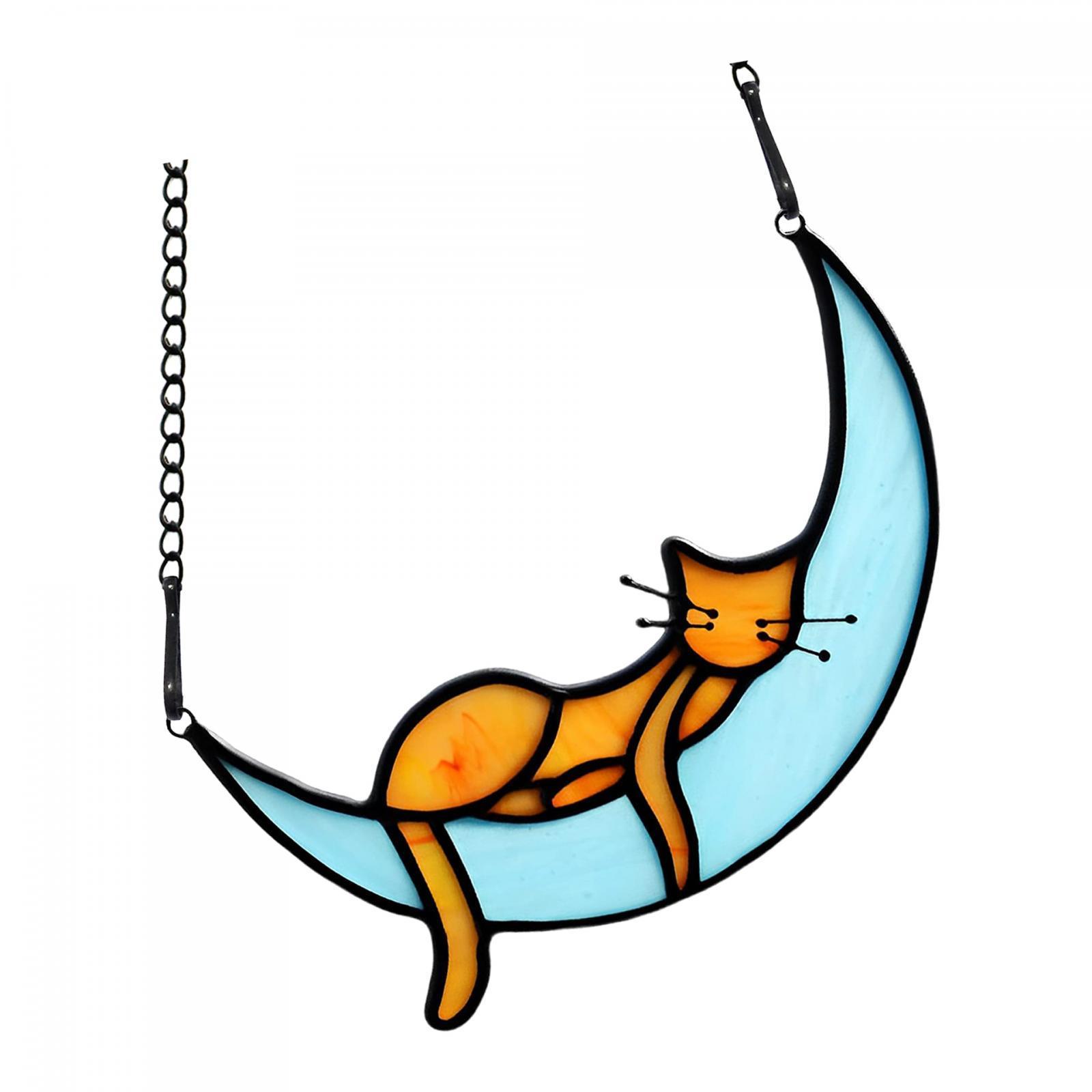 2pcs Stained Glass Window Hangings for Wedding Party Wall.