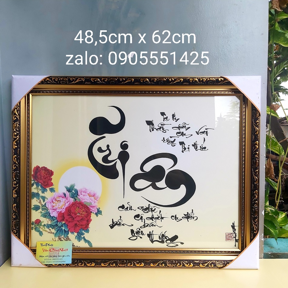 Thư pháp TRI ÂN Thầy cô. Quà tặng 20/11, 8/3, 20/10, sinh nhật, tết. Tranh treo tường, trang trí.