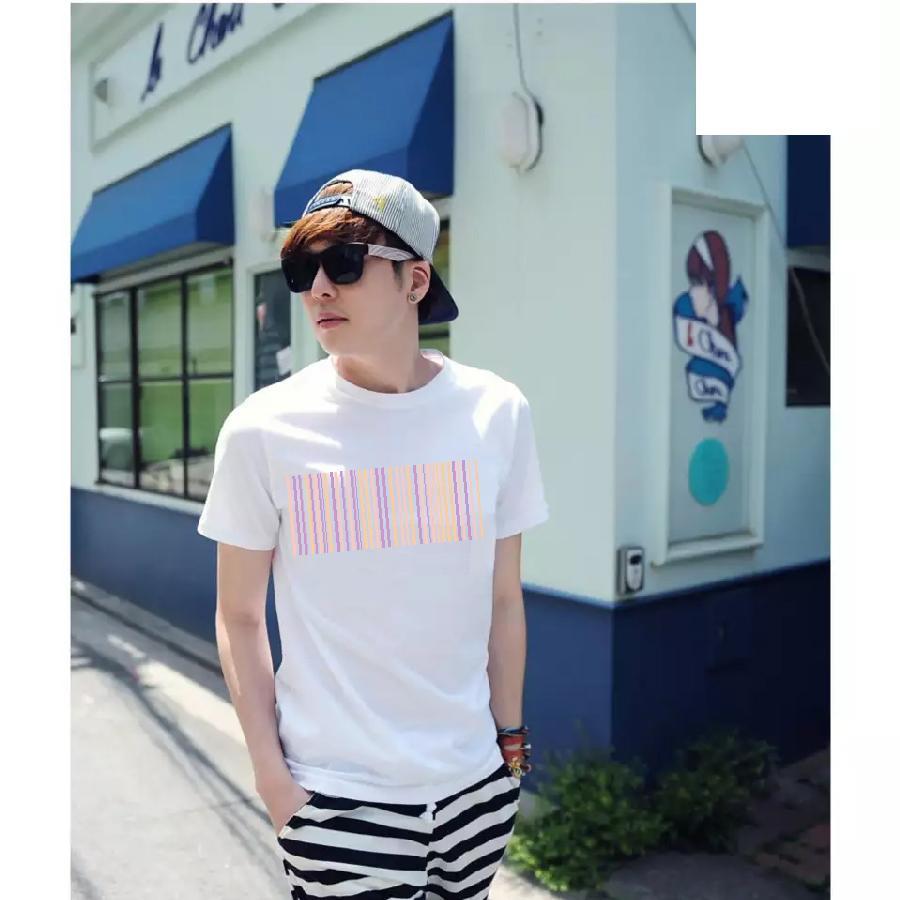 Áo thun in hình sọc ngũ sắc mtt99