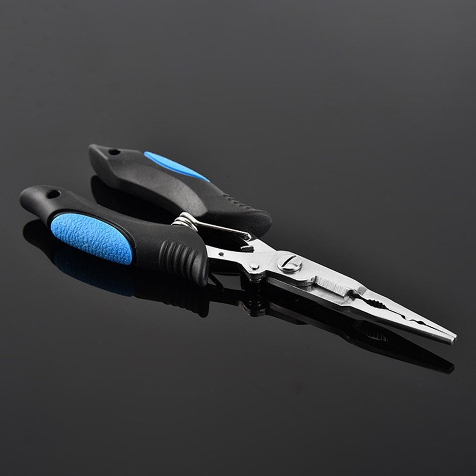Fishing Pliers Hook Remover,Split Rings Pliers Tool Scissors Stainless Steel Gadget Line Cutter Fish Hook Pliers for Fly Fishing, Sea Fishing