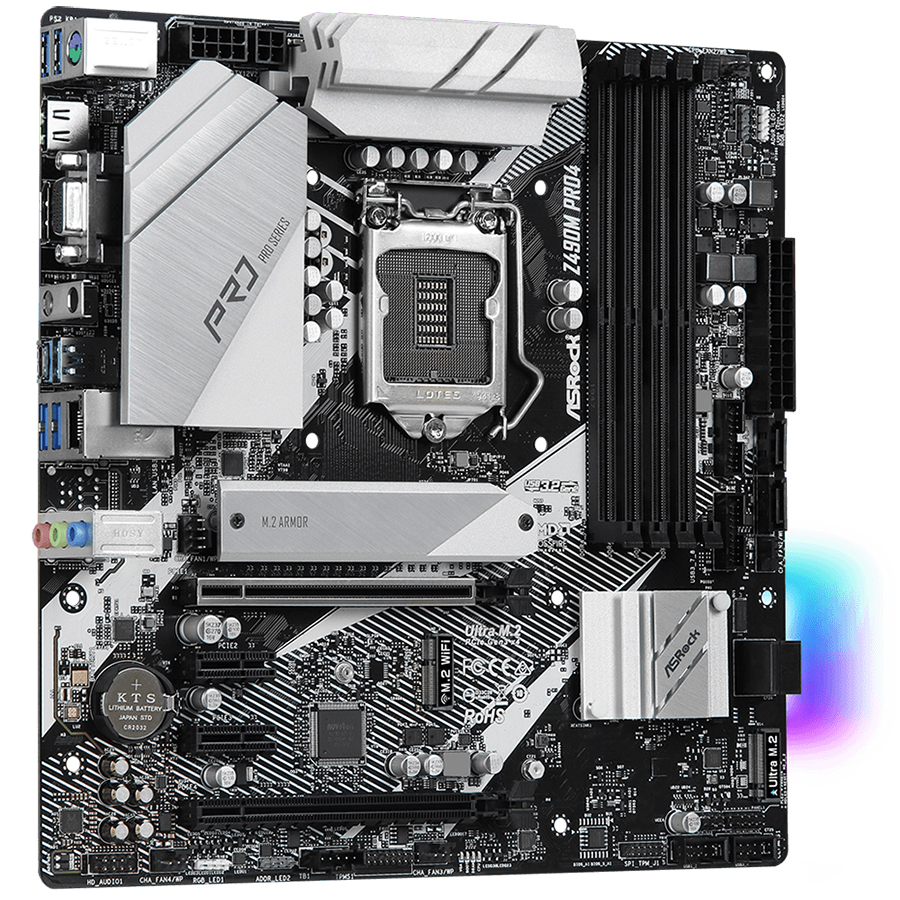 Bo Mạch Chủ Mainboard ASRock Z490M Pro4 - Hàng Chính Hãng