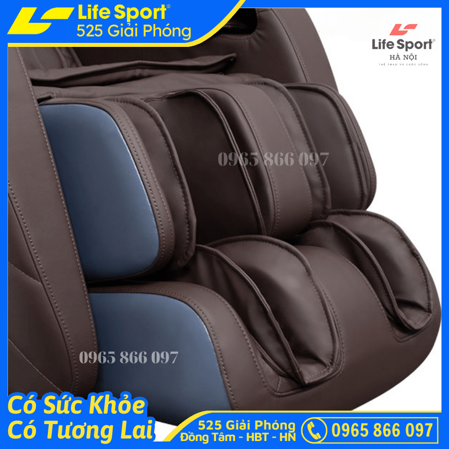 [ Sale 50% ] Ghế Massage Toàn Thân LifeSport LS-2900 con lăn 5D di chuyển Đa Năng bằng Silicon đạt chuẩn ISO massage sâu tại các vùng chuyên biệt, Bấm Huyệt, Nhiệt Hồng Ngoại, Điều Khiển Giọng Nói, Dò Tìm Huyệt Đạo